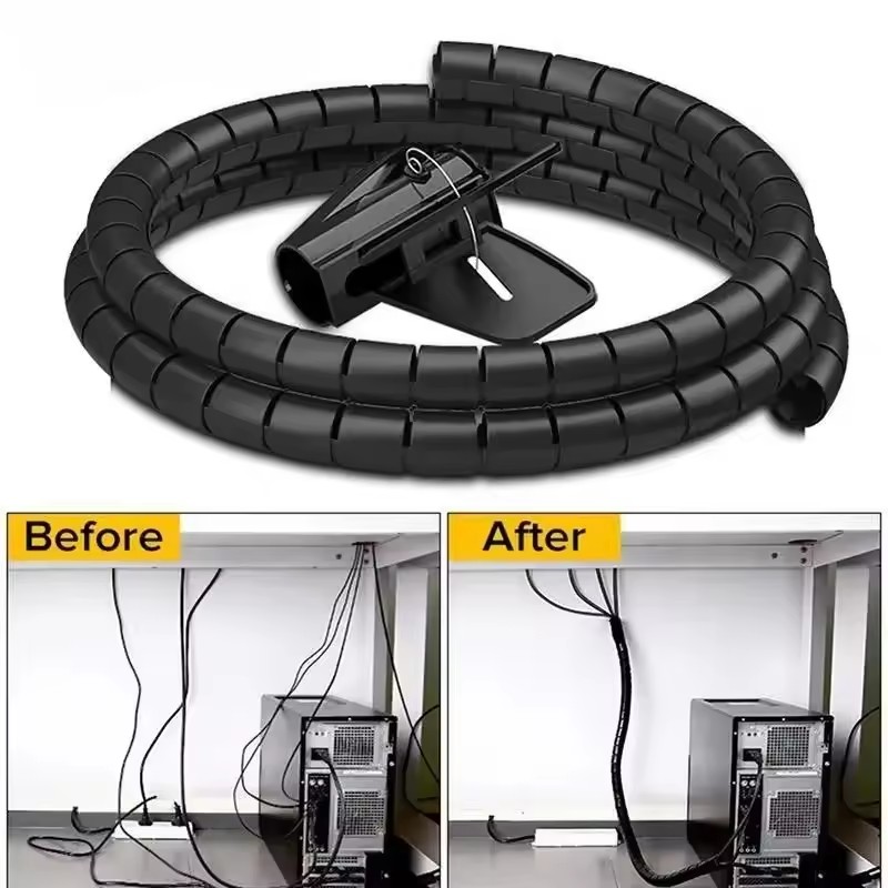 Tools Youtube - 2M/1M Elastyczny spiralny ochraniacz kabli, organizer