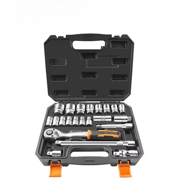 Socket Wrench - 155222 Przemysłowy, wytrzymały zestaw nasadek kluczy