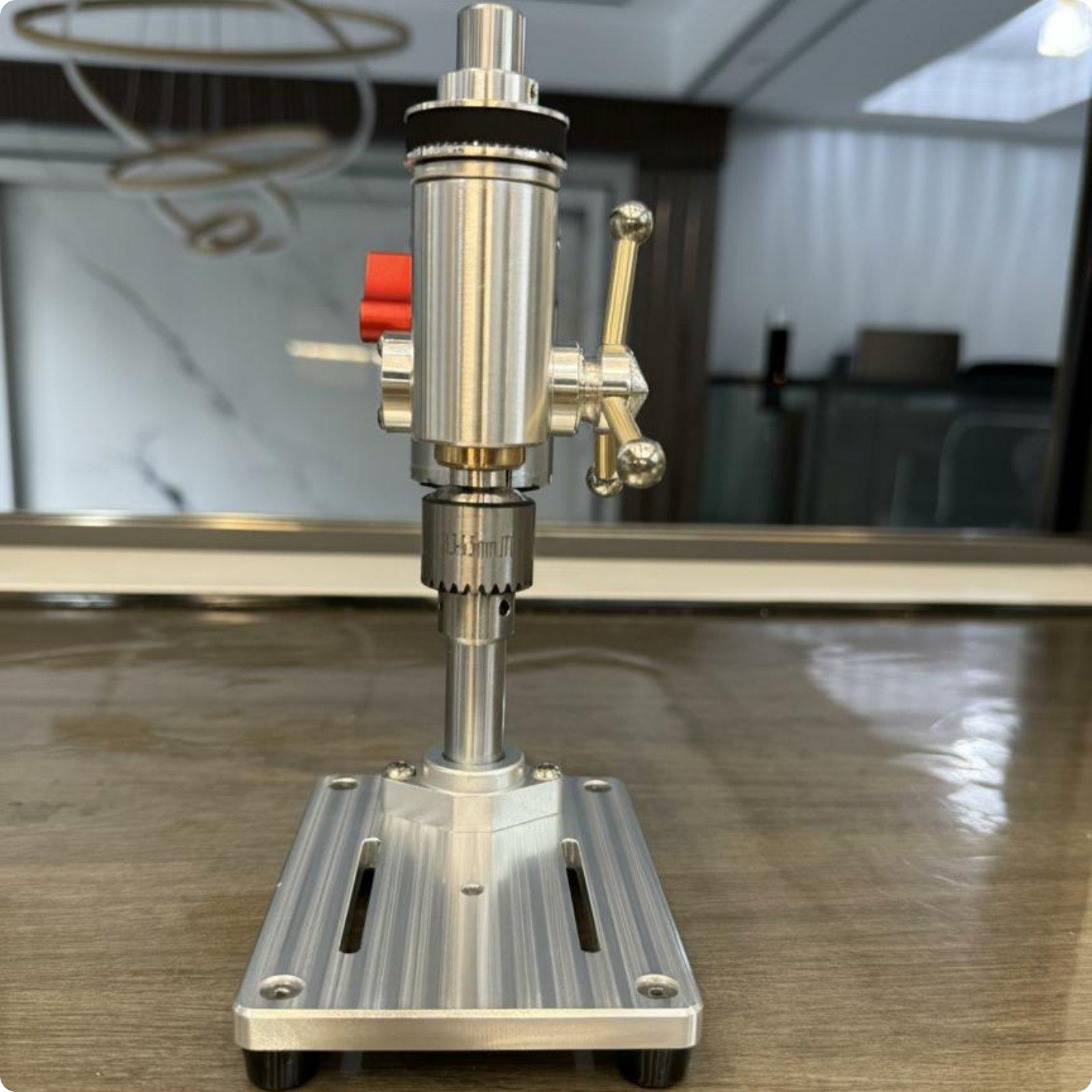 Drill Press - Przenośna precyzyjna wiertarka stołowa z aluminium,