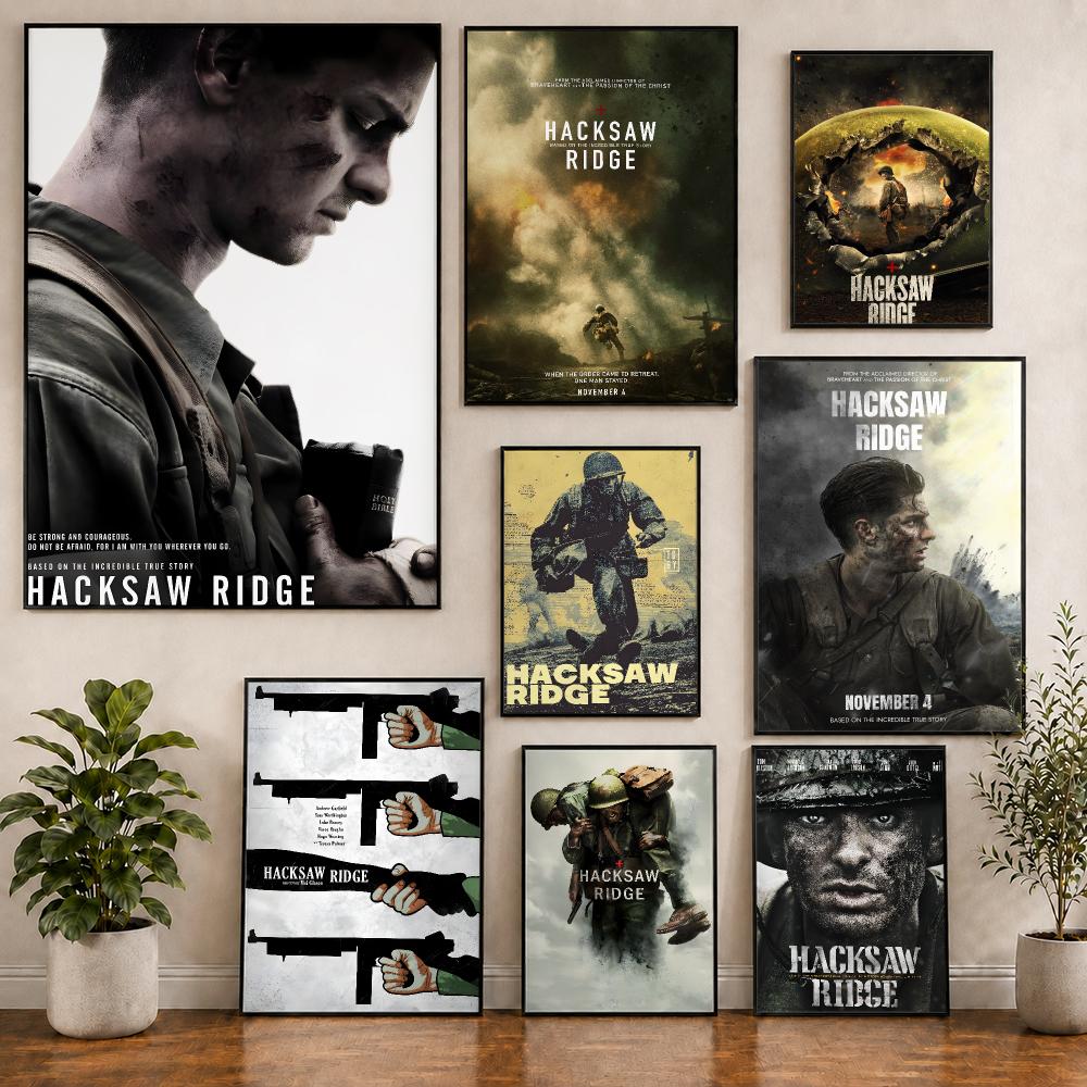 Hacksaw - Plakat filmowy Hacksaw Ridge, film wojenny,