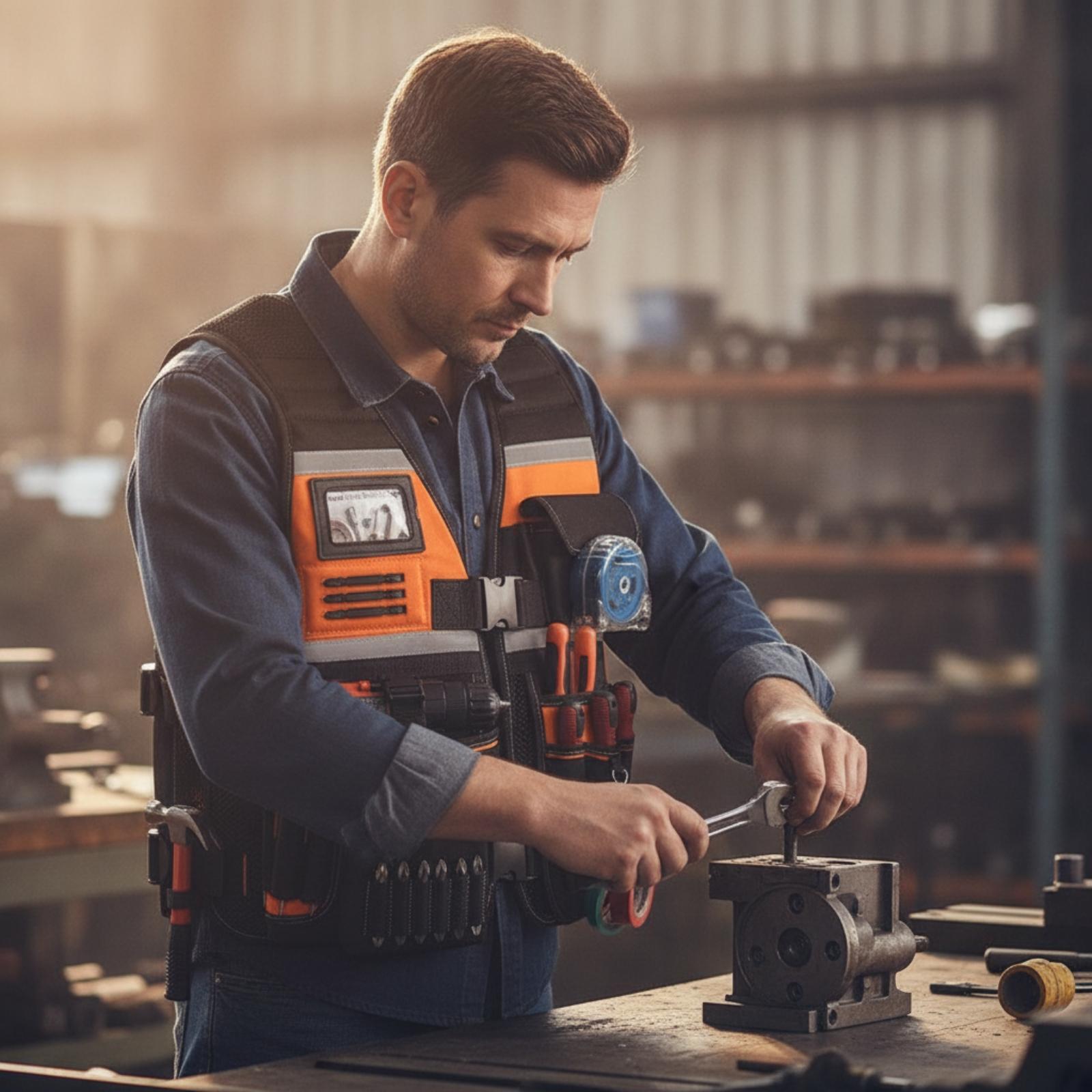 Wielofunkcyjna kamizelka roboc – Hand Tools In Workshop recenzja i cena